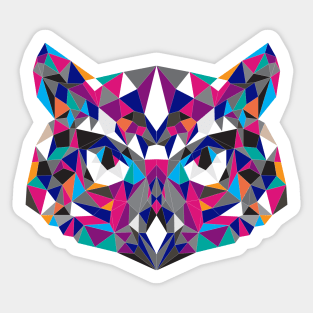 Low Poly Owl Sticker